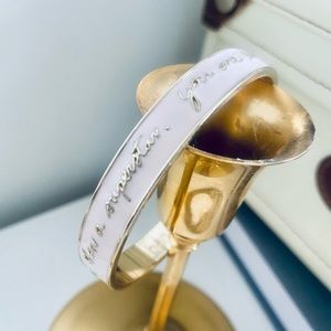 Light Pink Quote Gold Bangle by Ban.do